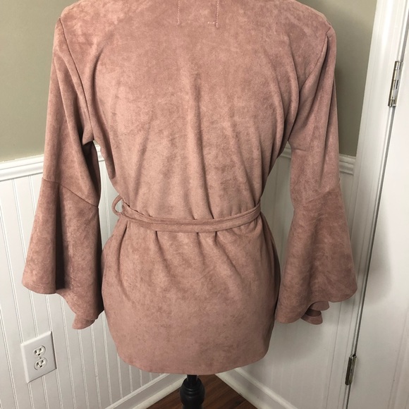 Kut From The Kloth Faux Suede Wrap Jacket - Picture 6 of 11